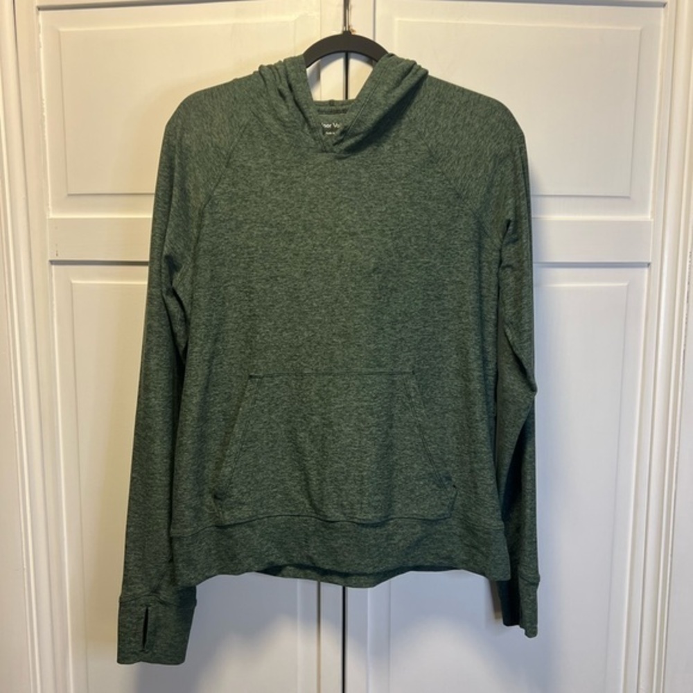 Outdoor Voices Men’s Pullover With Hoodie Size Men’s XL Heather Forest Green